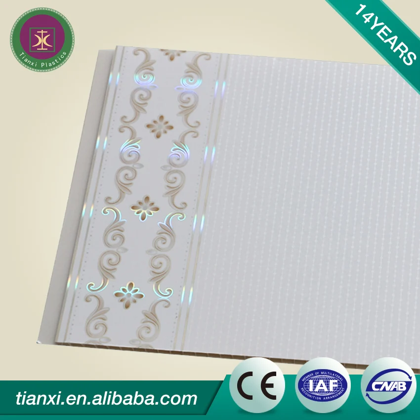 PVC ceiling tiles plastic ceiling panels and false wall panels for bathroom kitchen
