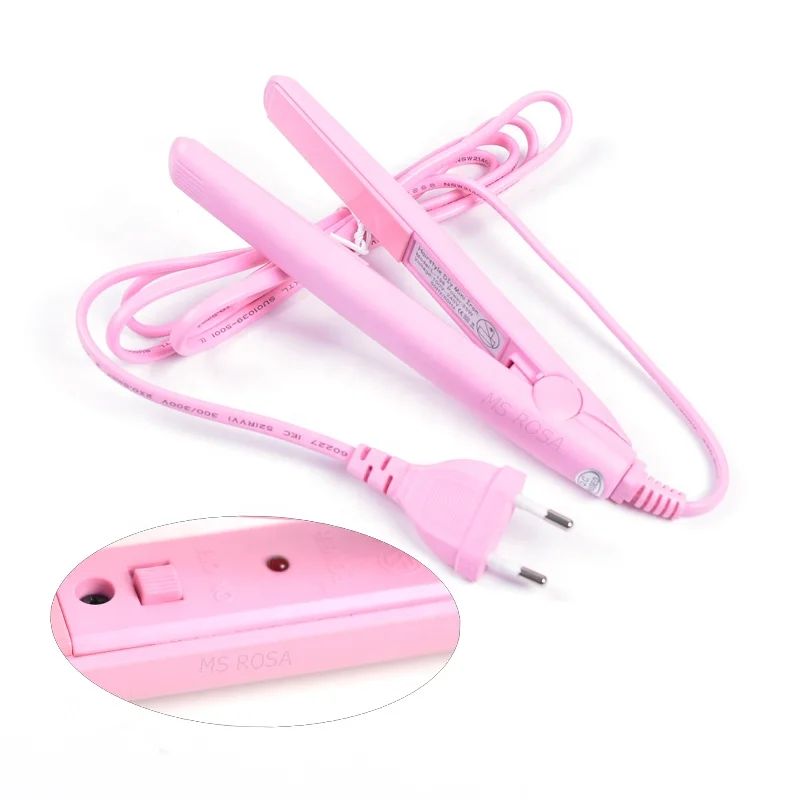 Professional Flat Iron Fast Mini Hair Straightener Hair Extension Iron Household Hair Beauty Tool