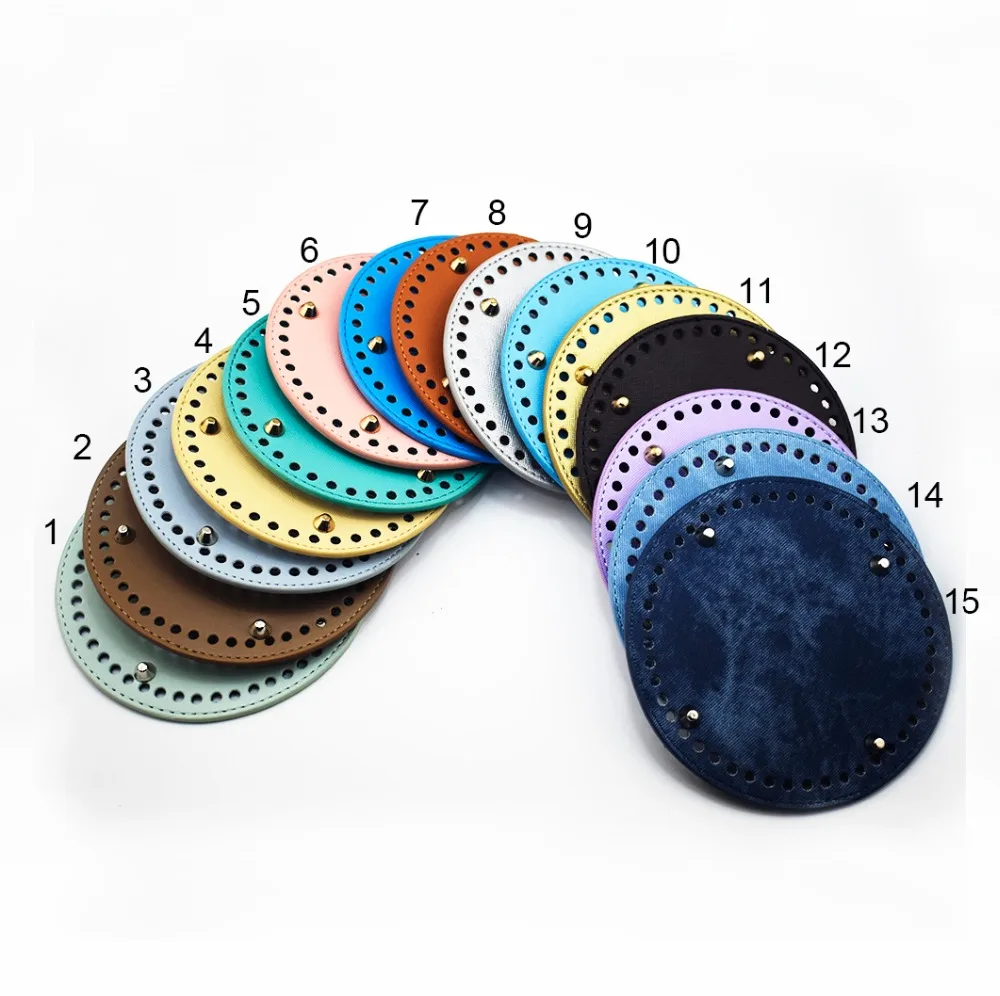 14cm Bag Bottom Round Pad Women Handbag Shoulder Bucket Bag Bottom Tray Plate Handmade Stitching Diy Party Accessories