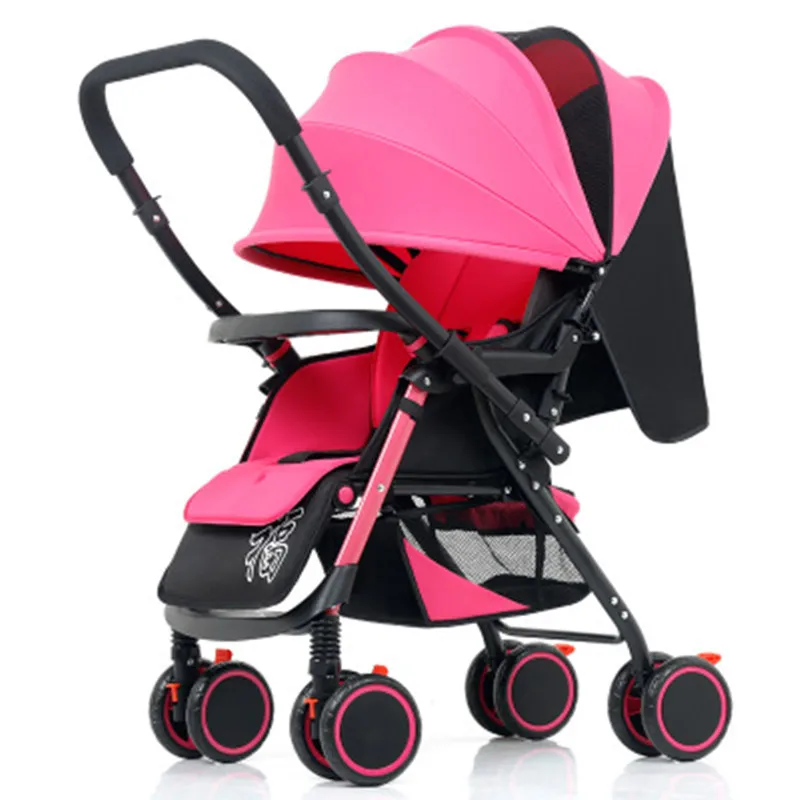 OEM portable folding can sit can lie two-way cart umbrella baby stroller for BB