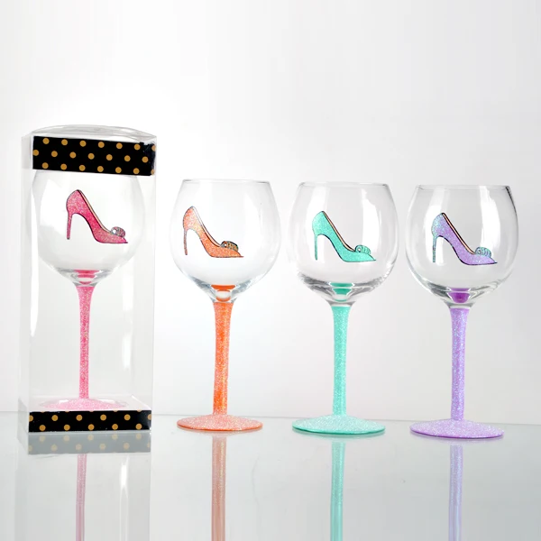 6 Pc Drinking Wine Glasses Set Dinner Glassware Juice Dining 280Ml Gift  Glassware Juice Drinking