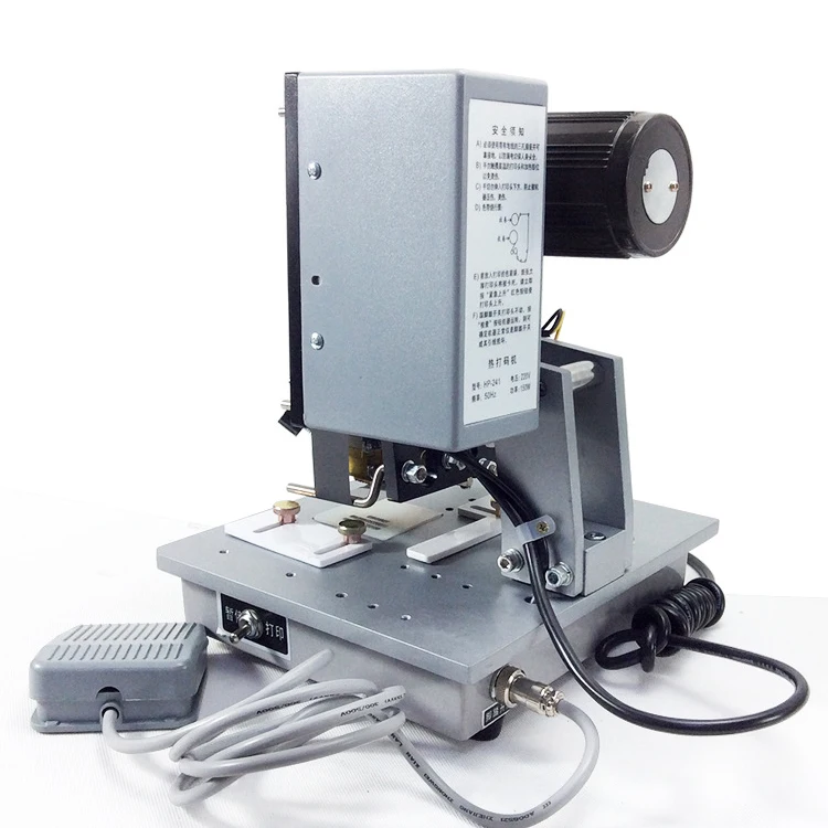 Coditeck H p241b Hot foil stamping date code semi automatic label coding printer machine