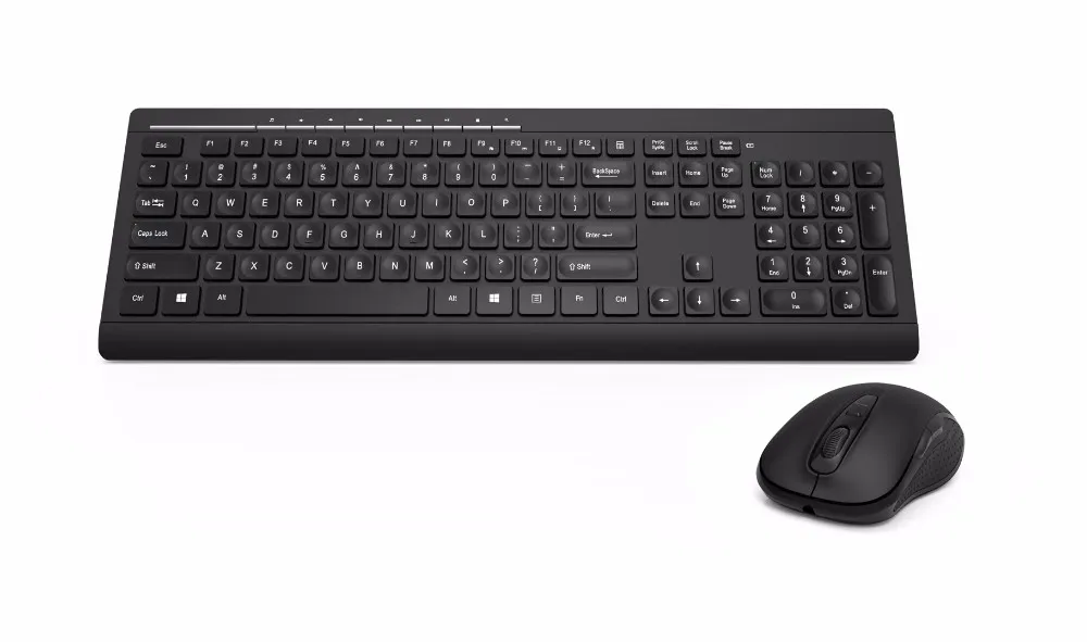 Для Офиса Компьютерный OEM черный цвет 2 4 ГГц Беспроводная клавиатура и мышь комбо с USB приемник