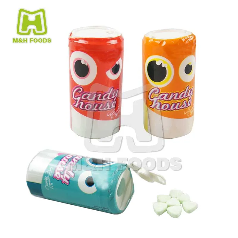 Candy House Triangle Shaped Fruity Tablet Candy in Bottle