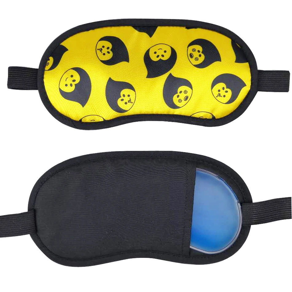 Индивидуальное изображение шелковистая Премиум Мягкая маска для глаз гель для сна