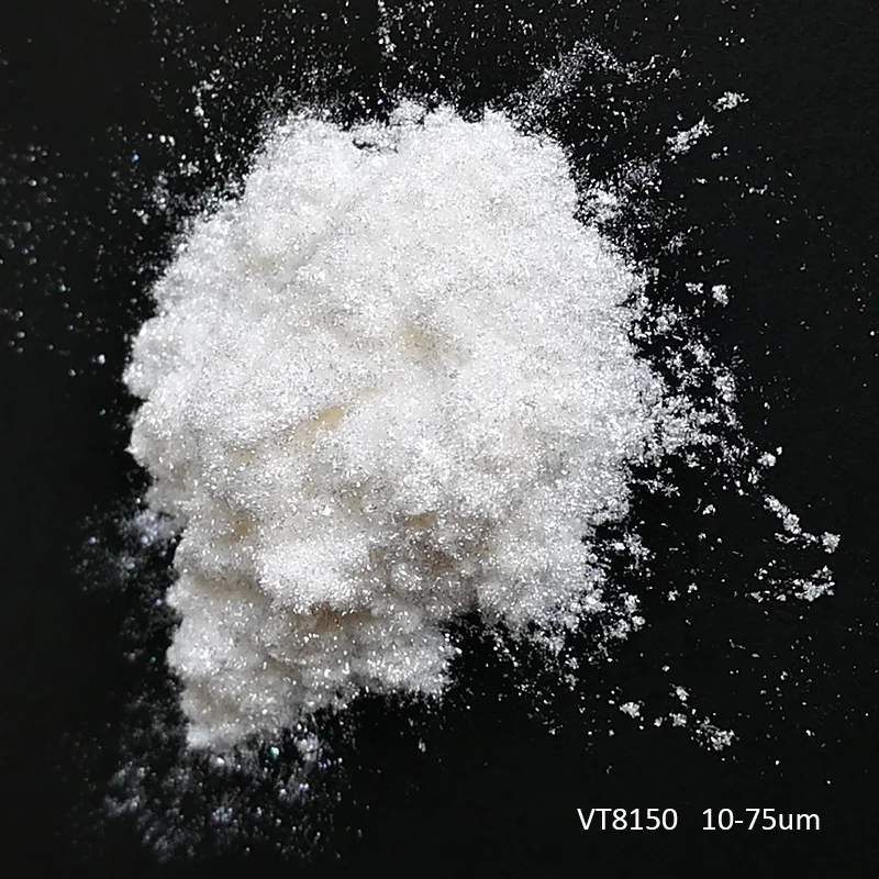 
Calcium Aluminum Borosilicate glass flake based pearl pigment, Diamond luster pearl pigment 