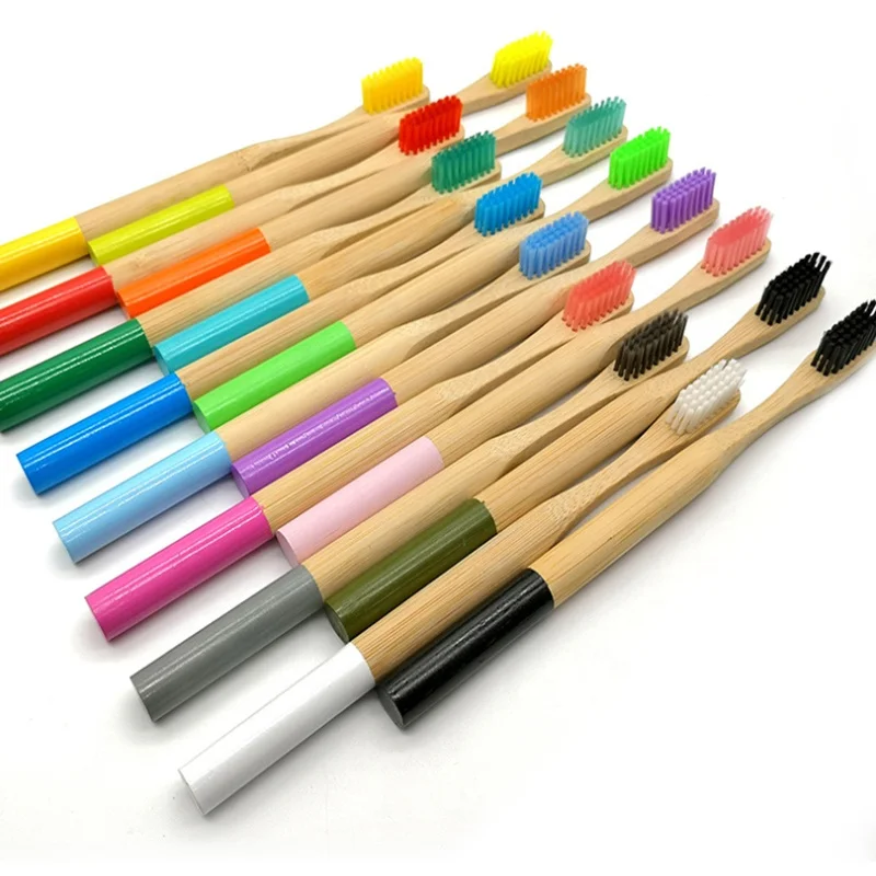 BT9 Bambo Toothbrush BPA Free 100% Biodegradable OEM Manufacturer Private Label Logo Organic Eco Custom Charcoal