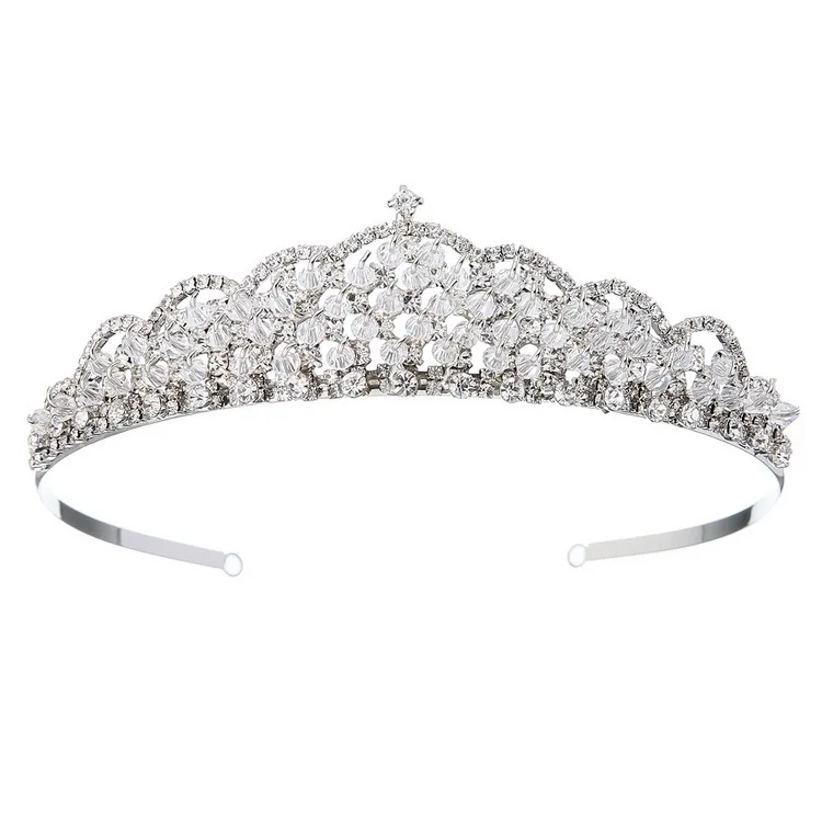 
Factory price wholesale baroque crown rhinestone women wedding crown bridal hair accessories 