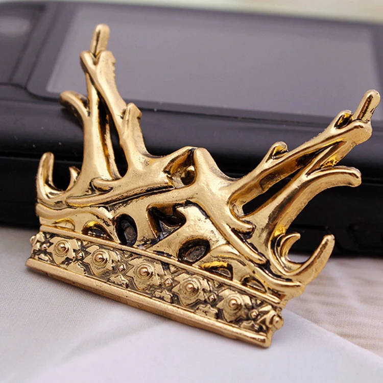 Популярная песня о льде и огне брошь из сплава в виде короны оленя модные аксессуары для мужчин и женщин