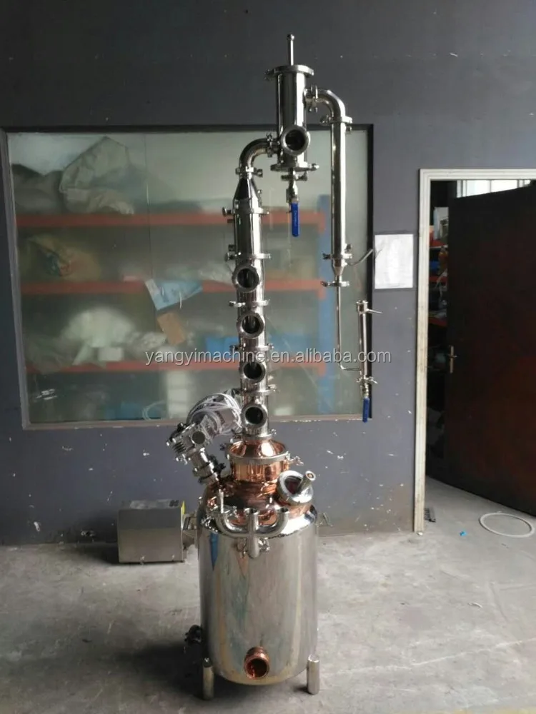 Mini home make alcohol copper still with tank