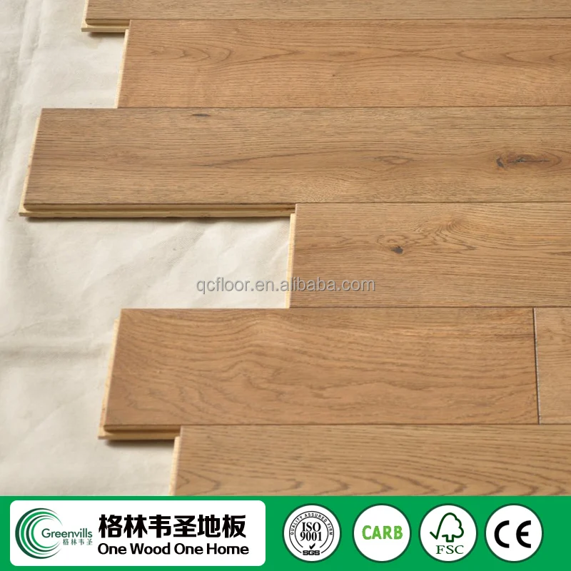 Competitive Price Stained Brushed Matte solid oak wood flooring
