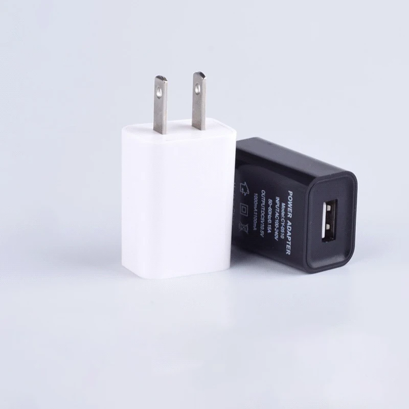 Factory price DC5V 1A 1000mA usb mobile phone charger direct charge usb head 5V1A charger