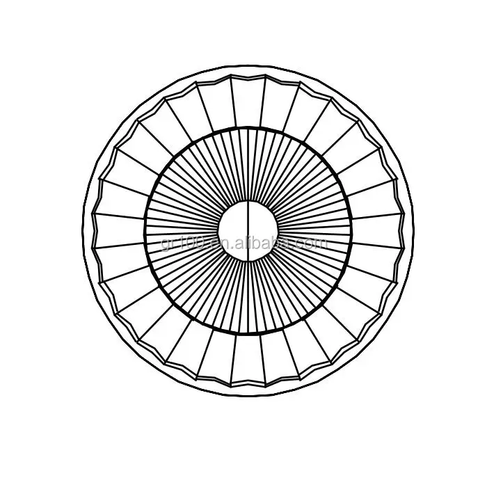 anti-glare high reflective efficiency round led reflectors 50w for downlight