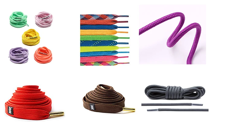 Classic Black And White Factory Wholesale Canvas Shoe Laces Custom Color Polyester Flat Shoelaces Roll