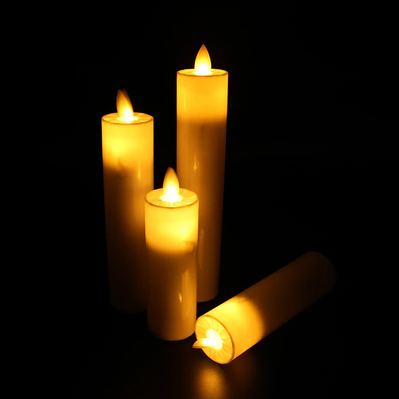 
NEW Most Realistic LED Moving Wick Flameless Electronic small wax led candles 