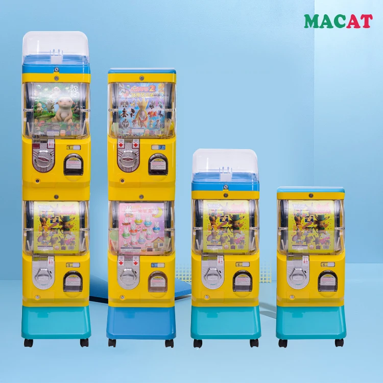 
School supply vending machine/kids Game Machine/New Double-deck Colorful No-electricity toys Vending Pusher Machine 