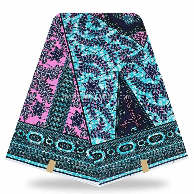 Африканские Восковые ткани, настоящая печать воска в 100% хлопчатобумажной ткани, дизайн Ганы