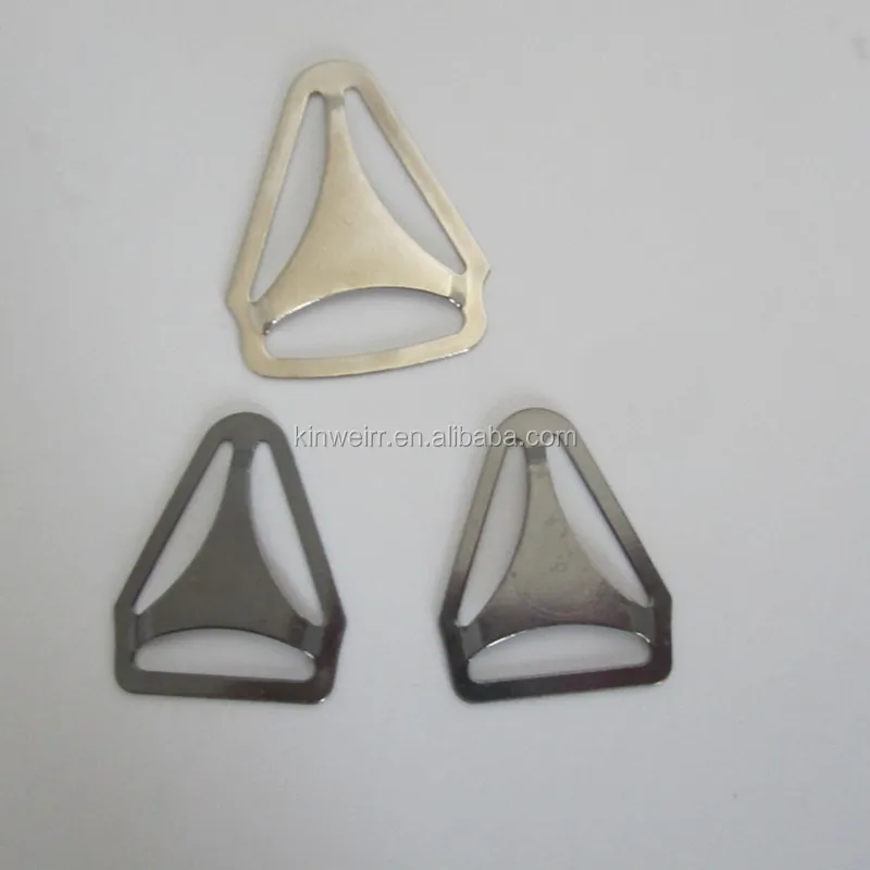 Металлические подтяжки с треугольной регулируемой пряжкой серебряного цвета для оптовой продажи