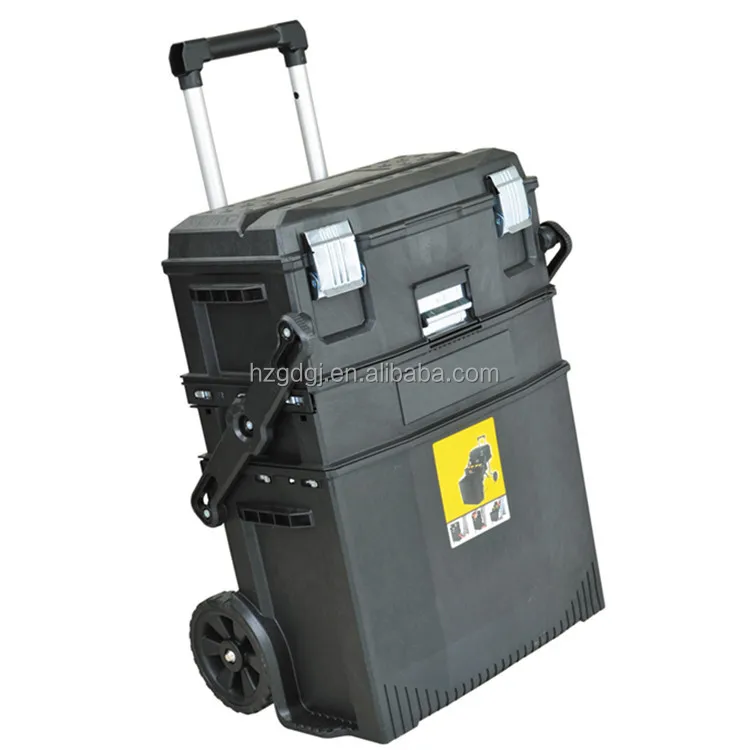 GD5070 Stanley style stackable plastic large multi function tool box tool trolley