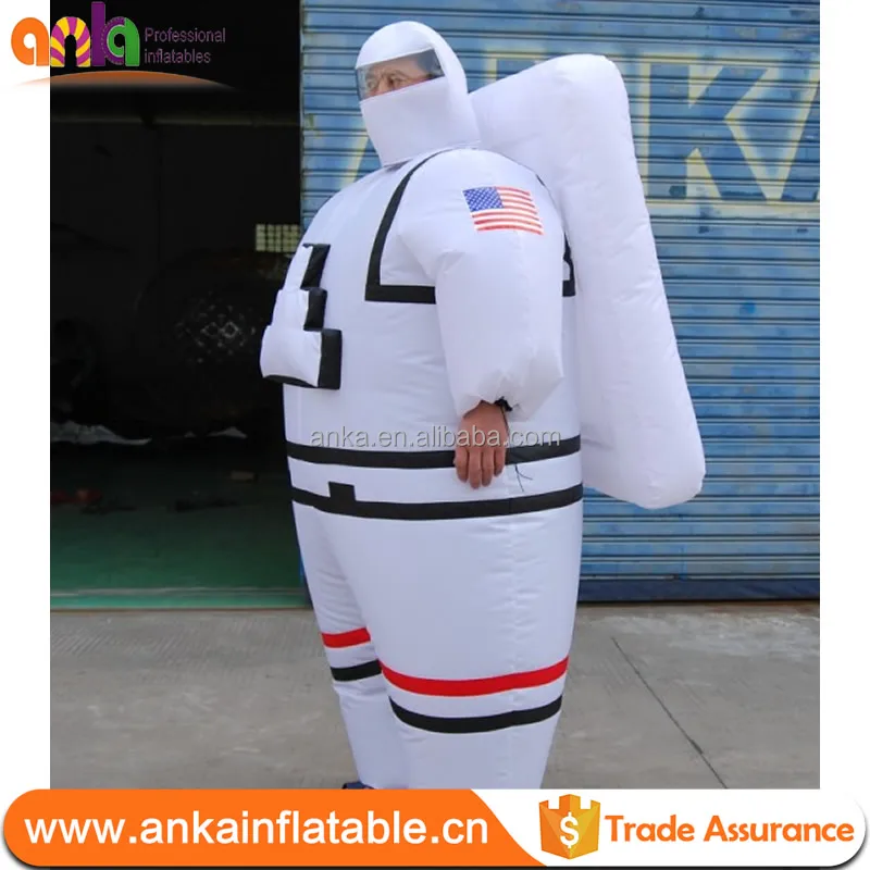 2021 New Design Good Quality Cosplay Spaceman Wearing White Inflatable Costume Spacesuit
