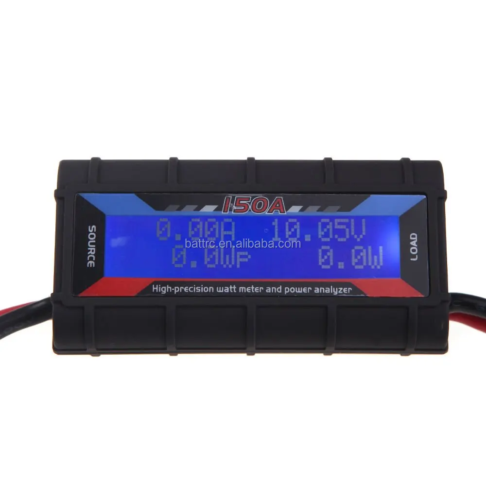 Радиоуправляемый анализатор мощности 150A ватт с подсветкой ЖК-дисплей высокая точность