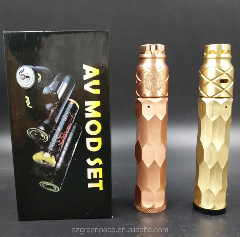 2018 Лидер продаж, трубка мод avid lyfe, стиль Dimple Gyre mech mod, красочная медь, латунь, оптовая продажа
