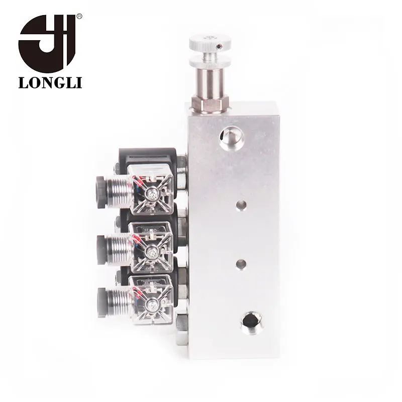 LL12 custom manifold 12v dc hydraulic power pack valve block steering system