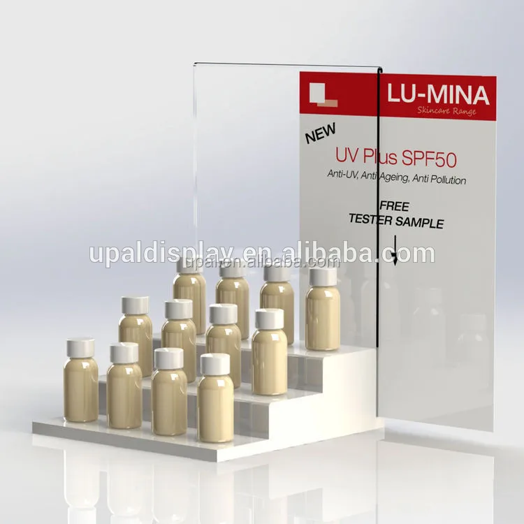 Customized new stylish great quality acrylic perfume bottle display stand