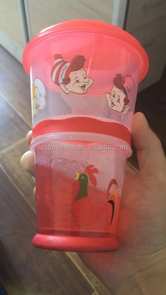 Plastic freeze cereal to go cup,yogurt cup