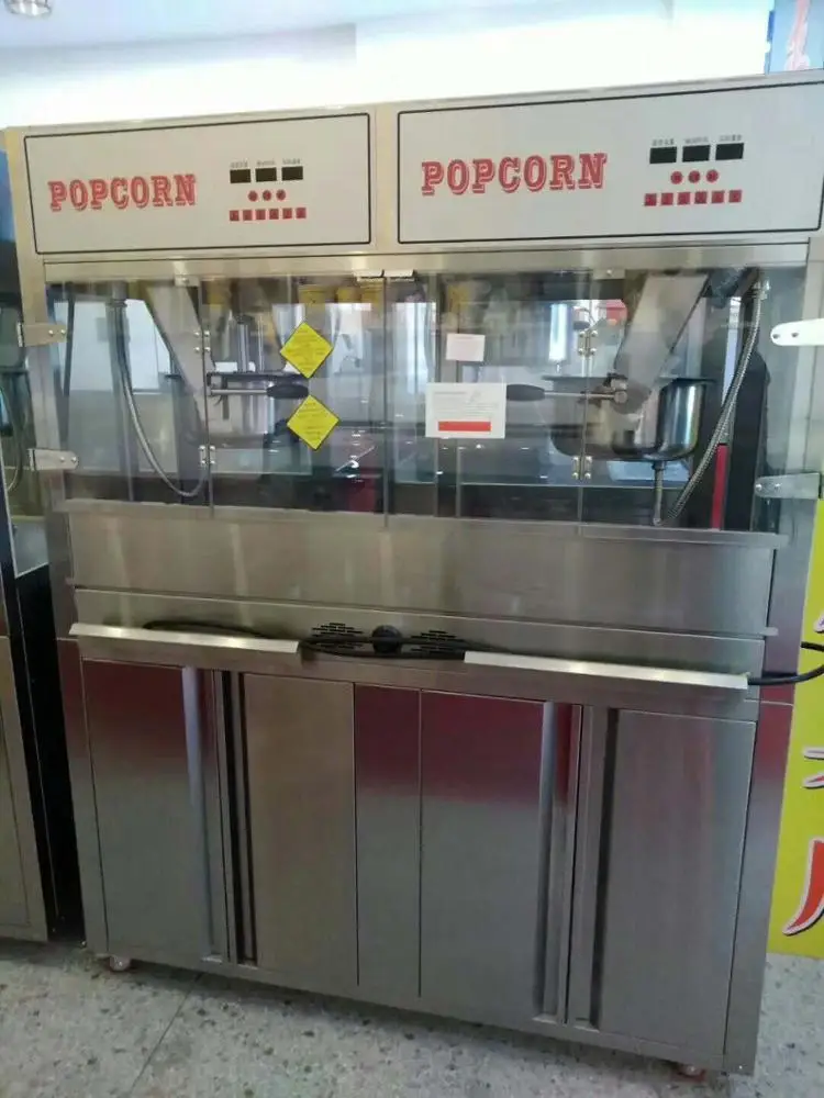 
Double pots Vertical Design 16 OZ Popcorn Machine With CE Spherical Popcorn 
