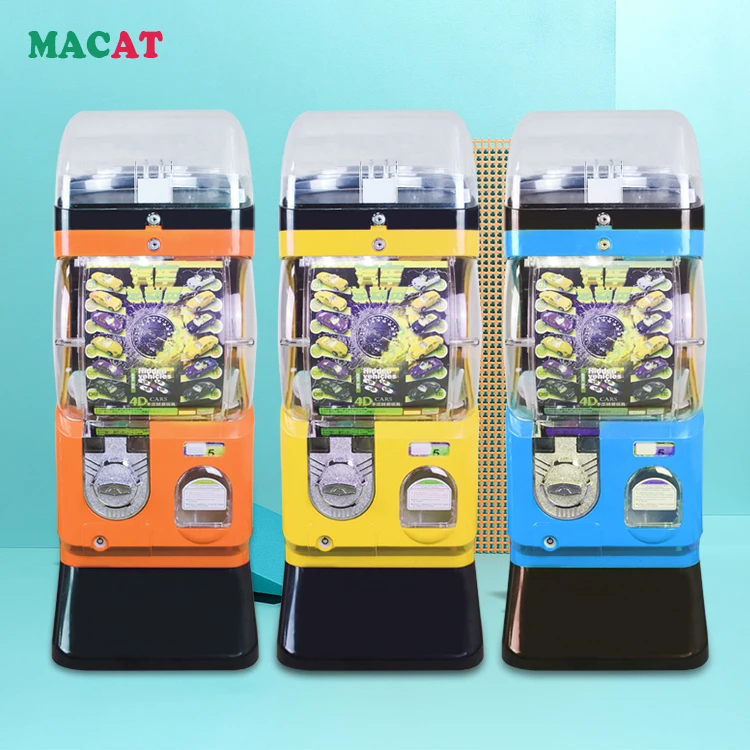 
Professional toy vending machine/China Bulk Vending Machines/New Double-deck Colorful No-electricity toys Vending Pusher Machine 