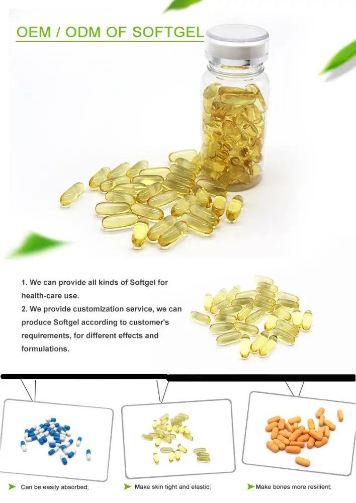 OEM private label pure fish oil soft capsule children fish oil softgel in bulk from GMP factory
