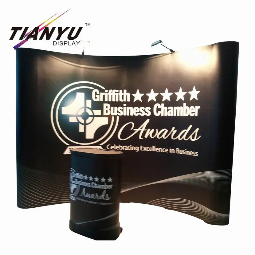 newly Innovative booth exhibit display pop up stand banner display