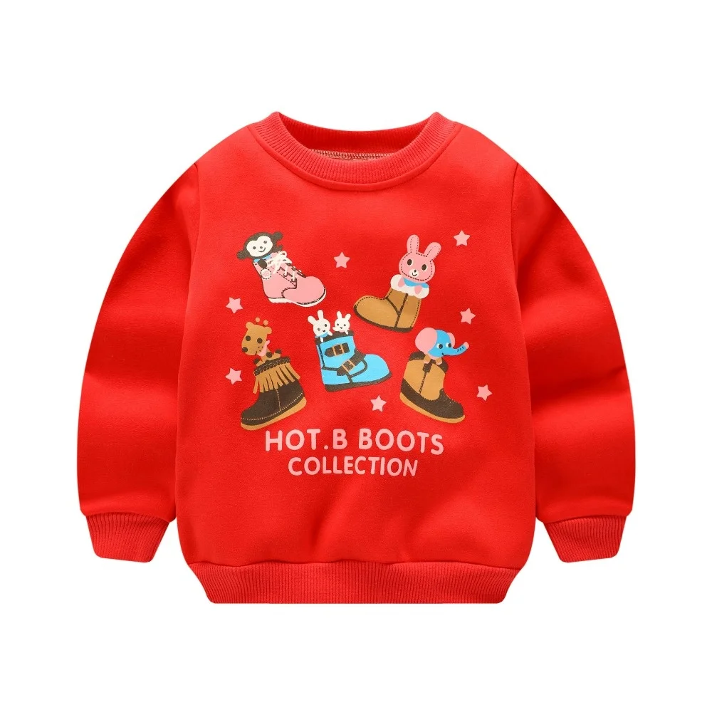 
Kids Custom Printing Design Pullover Baby Hoodies Without Hood 100% Cotton Child Hoodies 