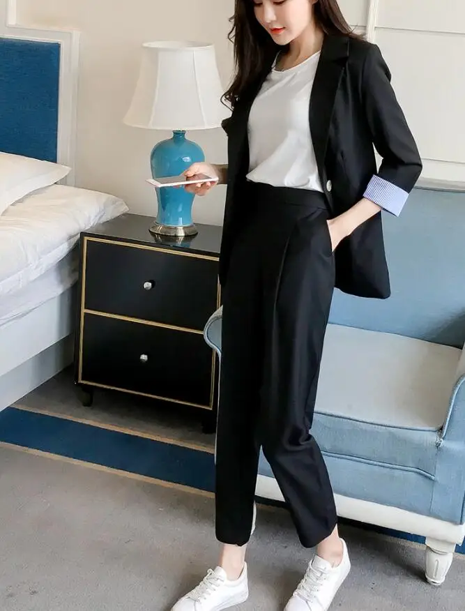 
Custom oem ladies OL sexy fashion business office uniform design two piece set women clothing 