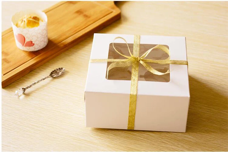 
Wholesale Small cake box 12 Hole Paper Cupcake Boxes with PVC window 