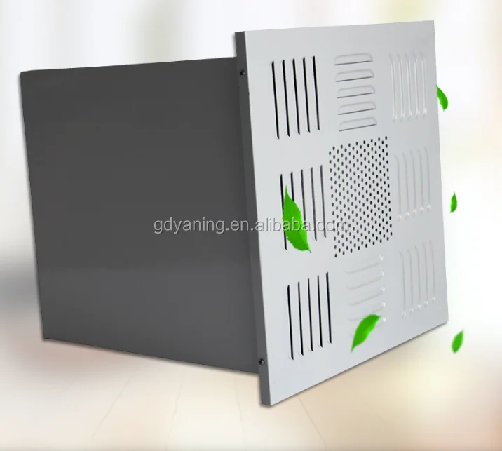 YANING Cleanroom Ceiling Terminal HEPA Filter Box Units With DOP Port