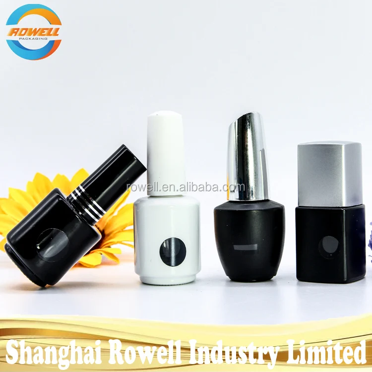 8ml Empty square high end Nail Manicure Top Coat Varnish Bottles UV Gel bottles