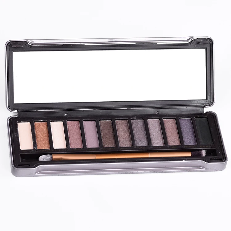  2018 новые продукты 12 видов цветов make up блестящие голый палитра теней для век