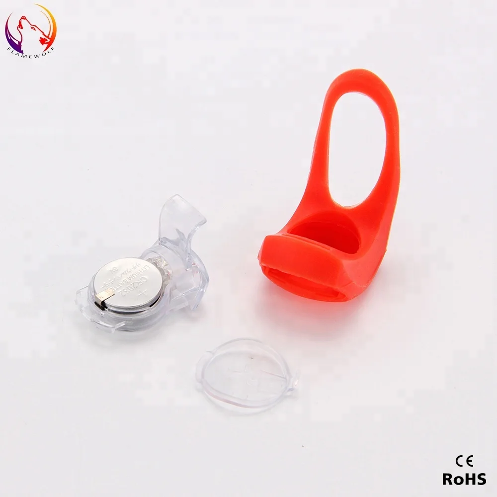 Hannuo silicone warning LED bicycle safety light paired with innovative silicone bracket bicycle accessories