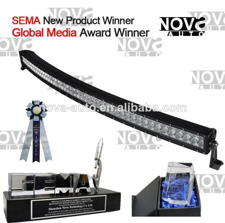 there are trucks in the area of light bars