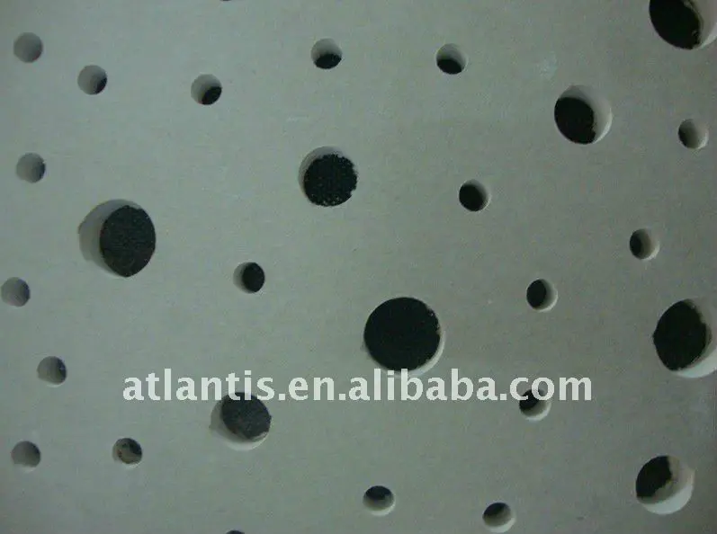 
Factory Sales Wholesale Perforated Acoustic Panel Square Gypsum Board Ceiling 