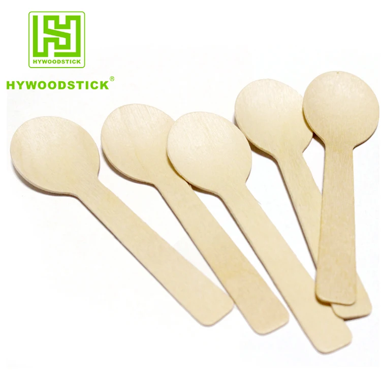 Wholesale Disposable Restaurant Wooden Cereal Ice Cream Cups And Yogurt Spoon With Lids Biodegradable