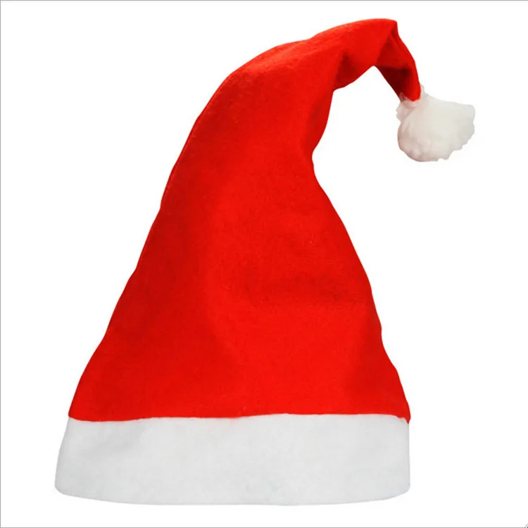 2020 Christmas Supplies Merry Christmas Decorated Felt Santa Claus Hat