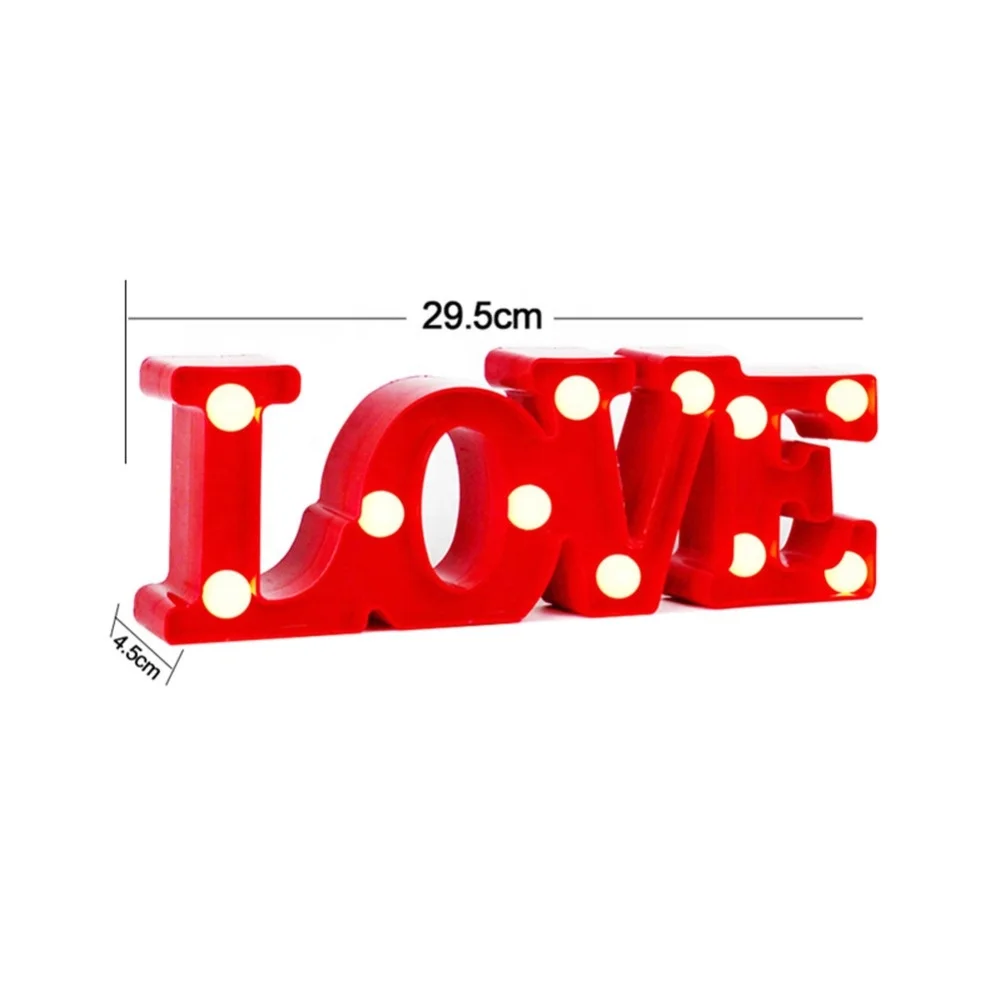 HOT SALES LOVE Letter Lights Marquee Lights Table Top decoration Lights