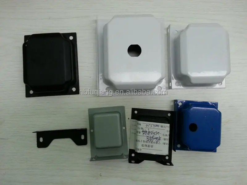 FQ-C101 Ningbo Fuqiang metal end bells, metal cover for transformer, transformer accessory for EI-66, EI-75, EI-96, EI-120