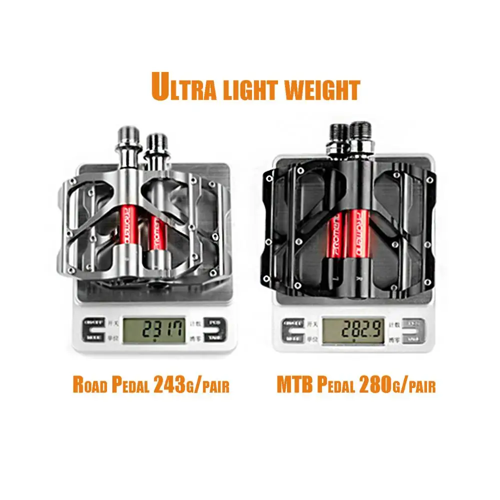 Ультралегкие педали для горного и шоссейного велосипеда с 3 подшипниками, герметичные велосипедные педали с платформой из алюминиево-магниевого сплава