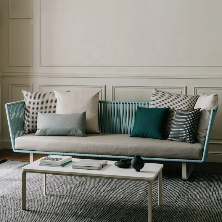 High Quality Leisure Lounge Furniture Waterproof Set Garden Modern Sectional Aluminum All Weather Outdoor Sofa