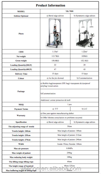 suspension walker - walking rehabilitation equipment - gait training equipment -  (1)