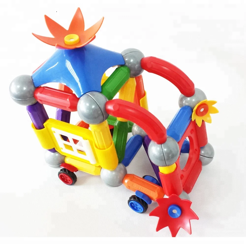 BMAG 46 Pcs Smartrod BMAG Popular Stem Toys Educational Magnet Balls And Rods Set Magnetic Building Sticks And Balls